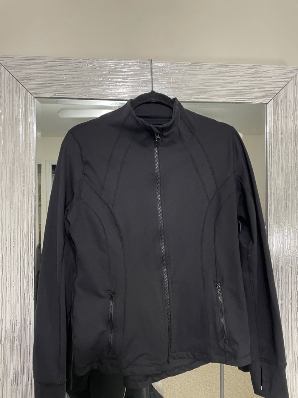 90° degrees by reflex Black Zip-Up Athletic Jacket